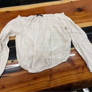 Brandy Melville Cream Long Sleeve Top